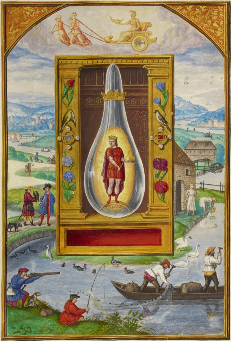 Cancer rising — Splendor Solis illuminated manuscript, 16th century