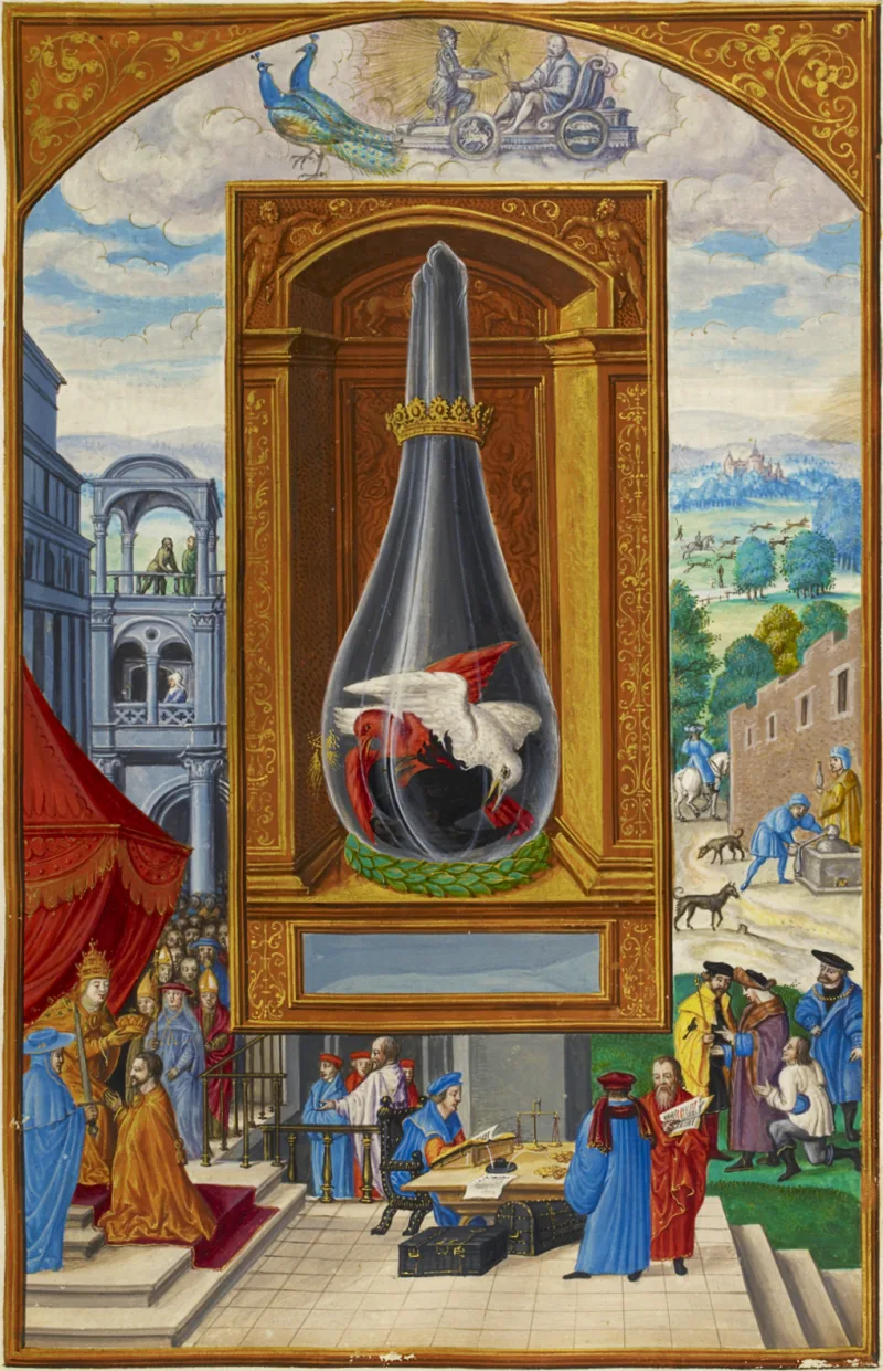 Sagittarius rising — Splendor Solis illuminated manuscript, 16th century